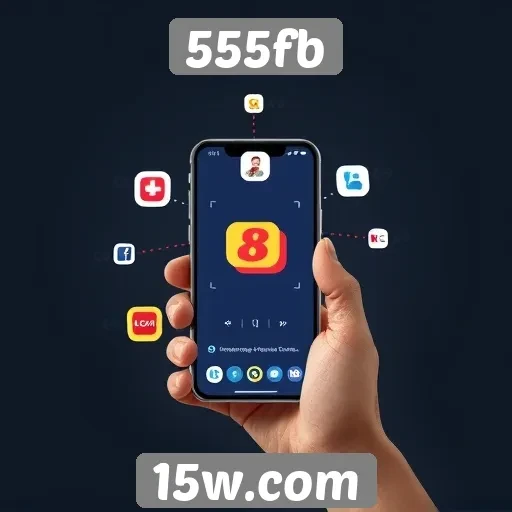 Navegação intuitiva do 555fb em dispositivos móveis