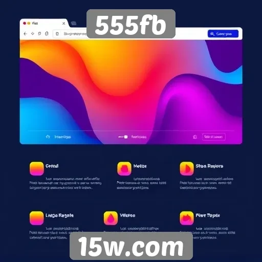 Análise da interface do usuário do site 555fb